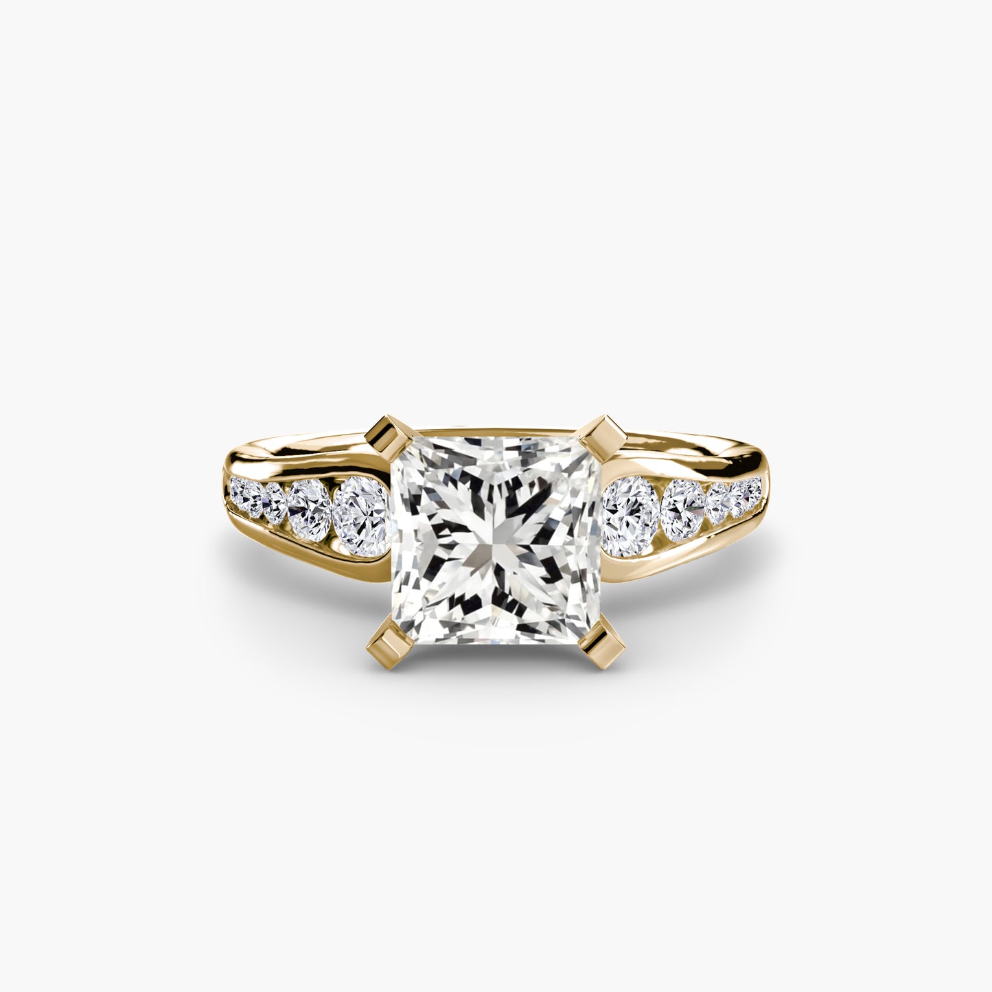 Solitaire with Pavé Lumière