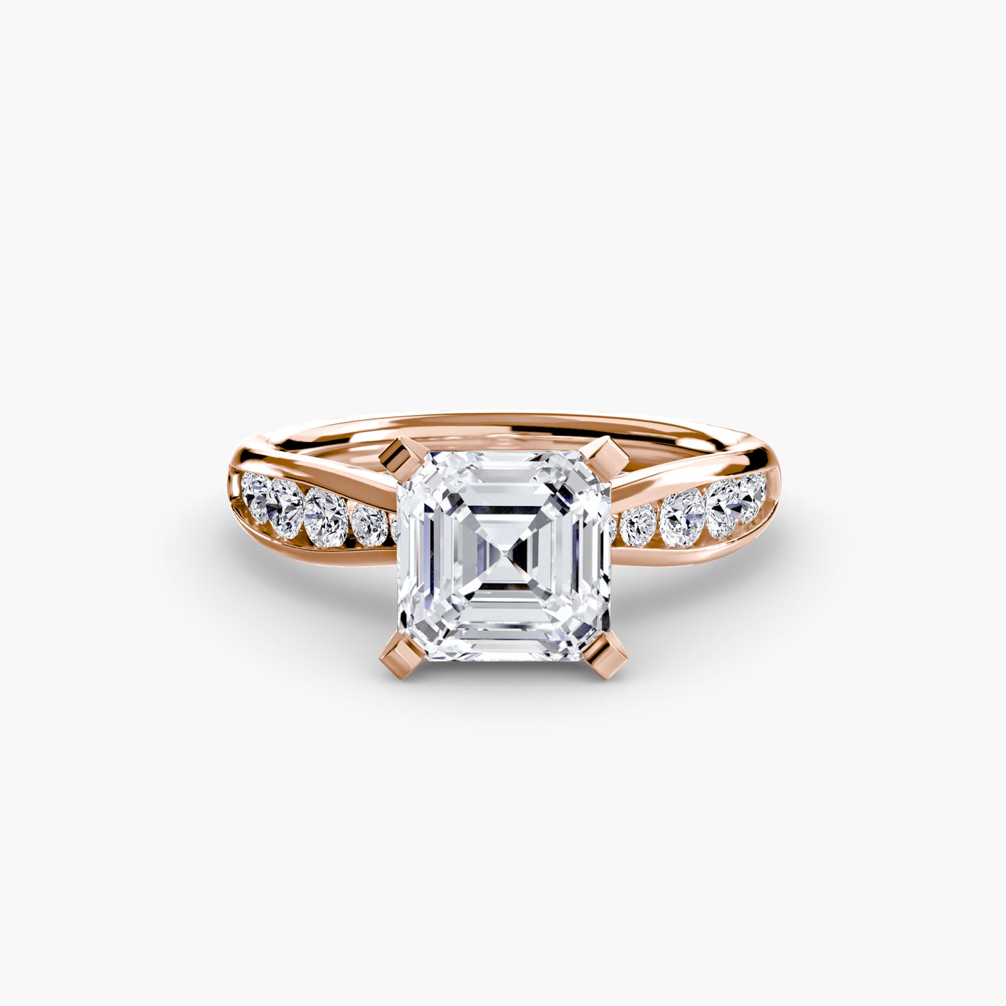 Solitaire with Pavé Elegance