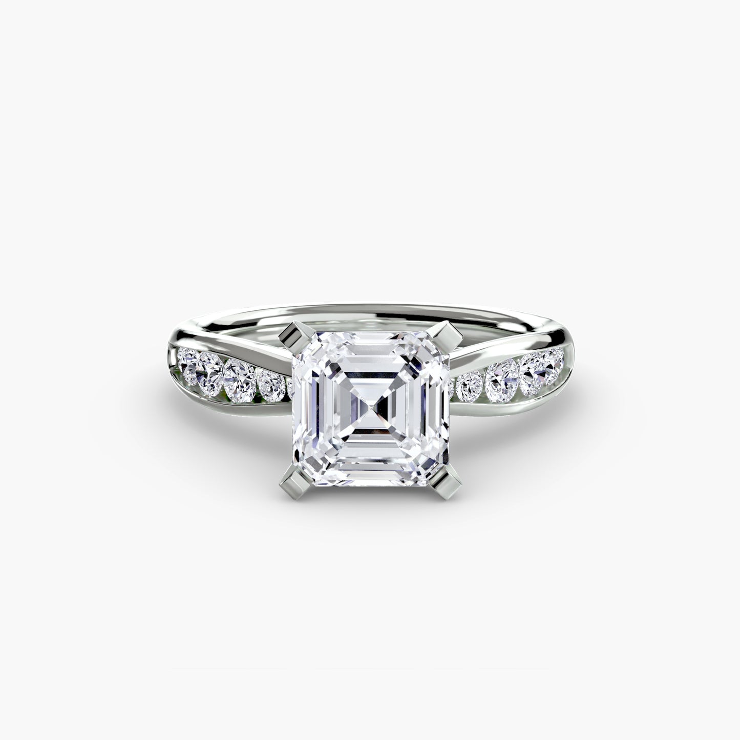 Solitaire with Pavé Elegance
