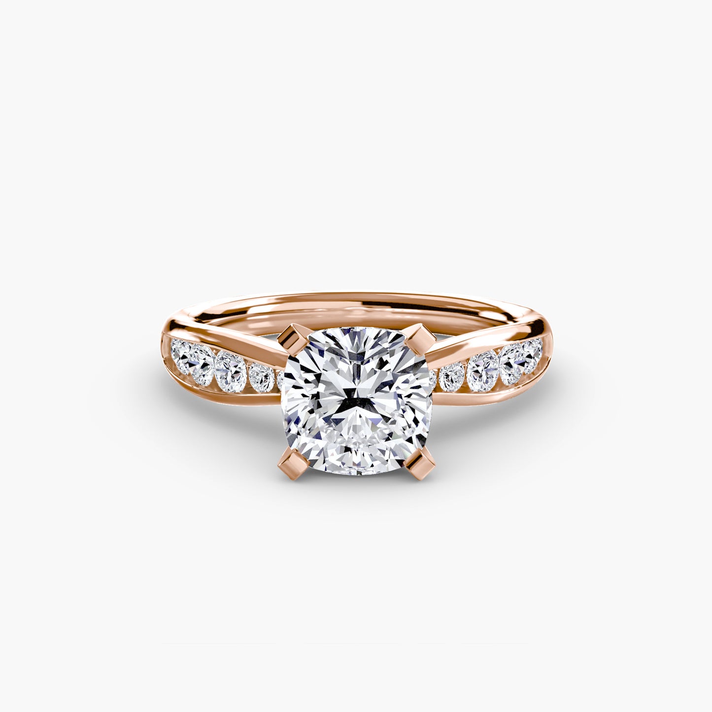 Solitaire with Pavé Elegance