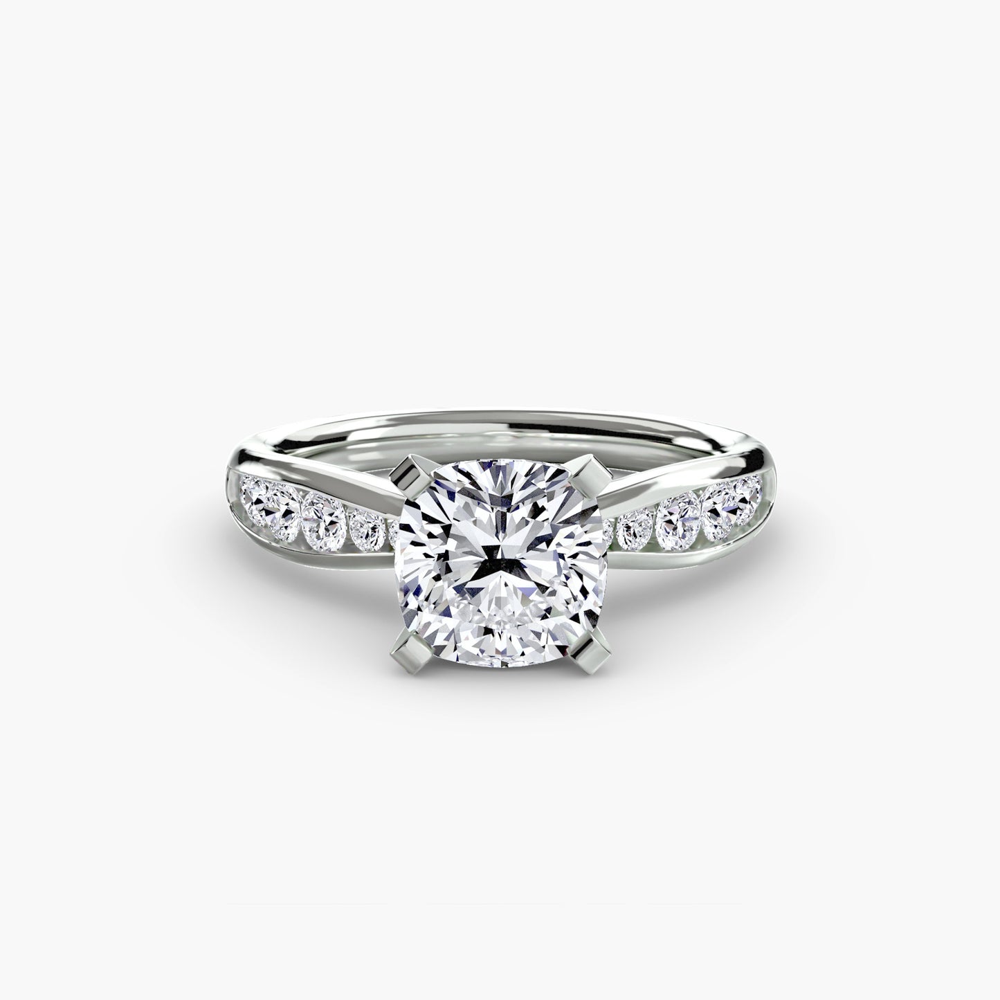 Solitaire with Pavé Elegance