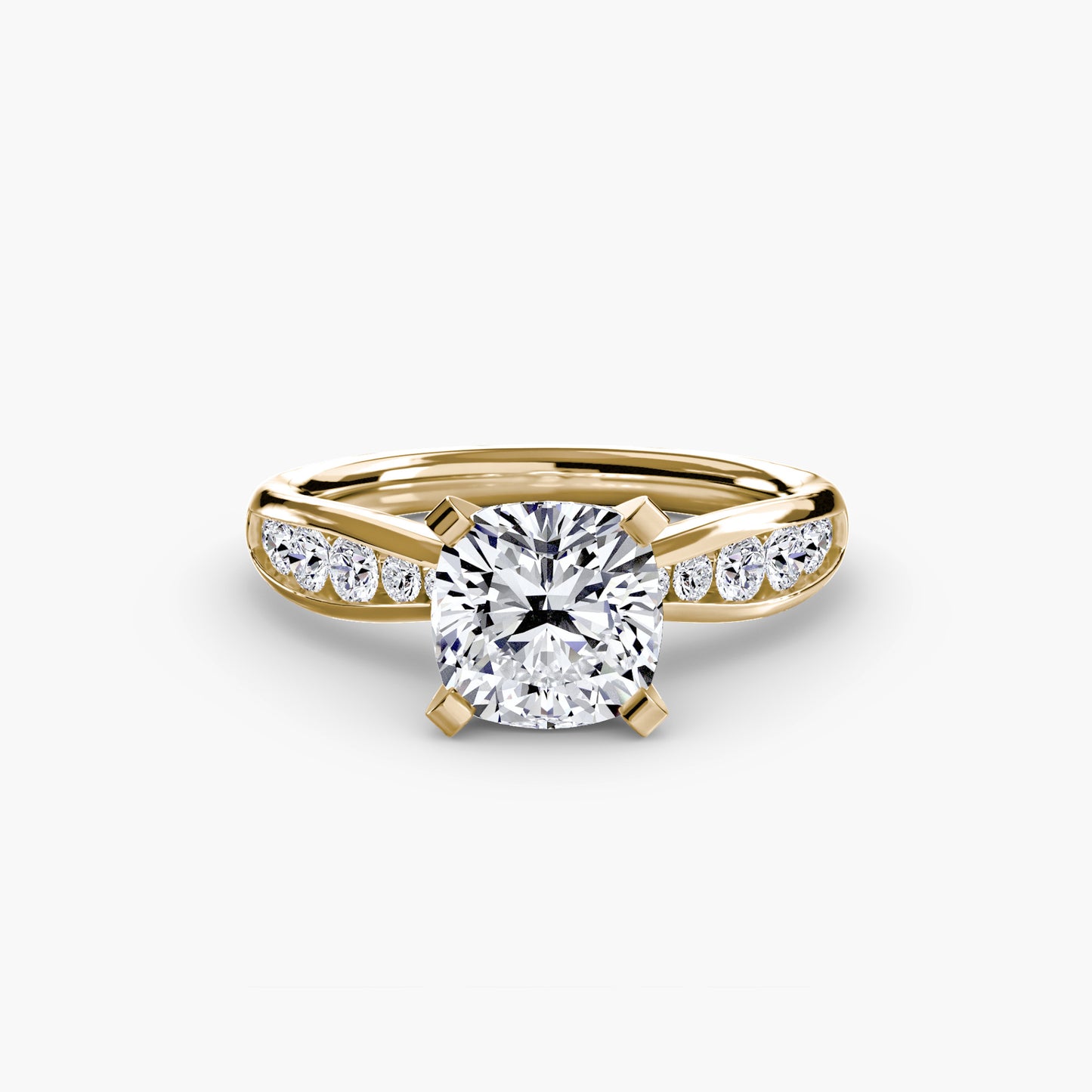 Solitaire with Pavé Elegance