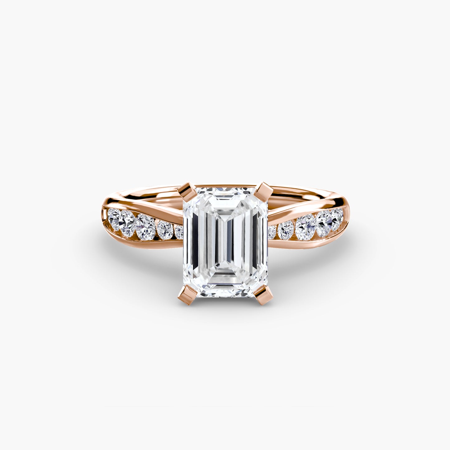 Solitaire with Pavé Elegance