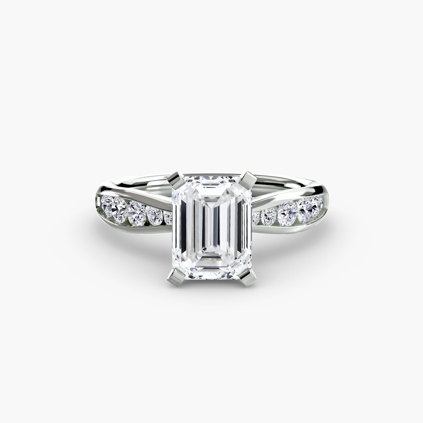Solitaire with Pavé Elegance