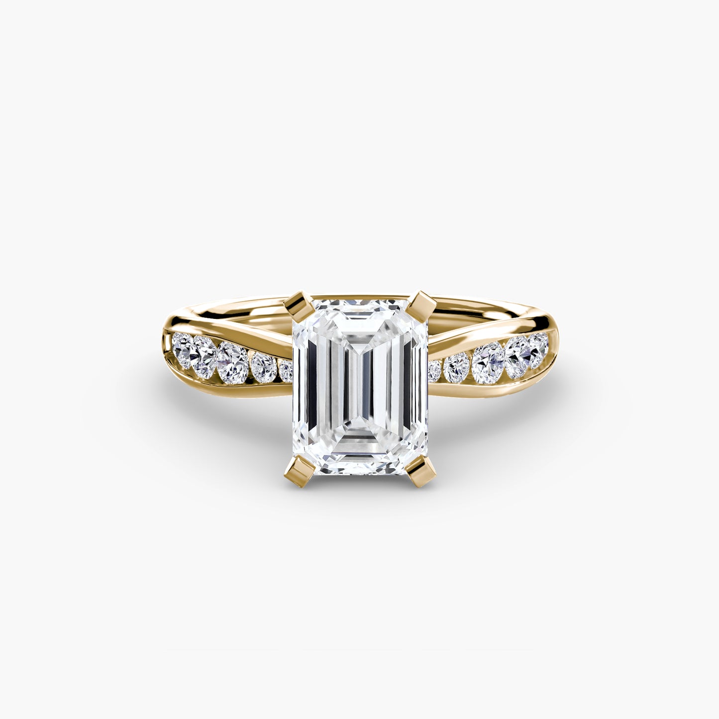 Solitaire with Pavé Elegance