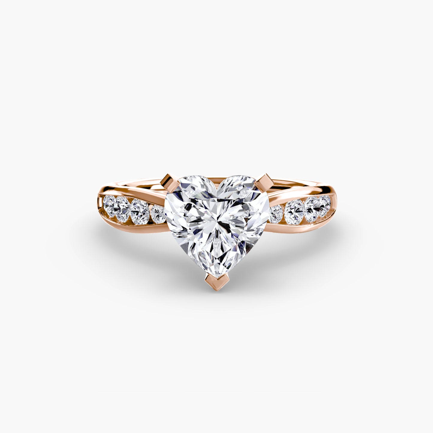 Solitaire with Pavé Elegance