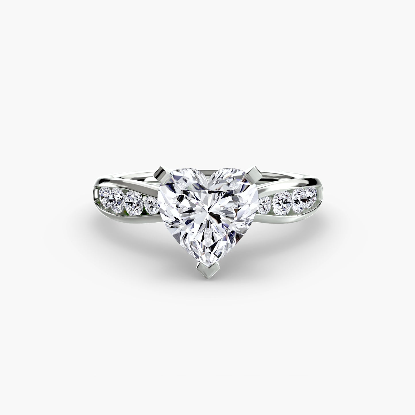 Solitaire with Pavé Elegance