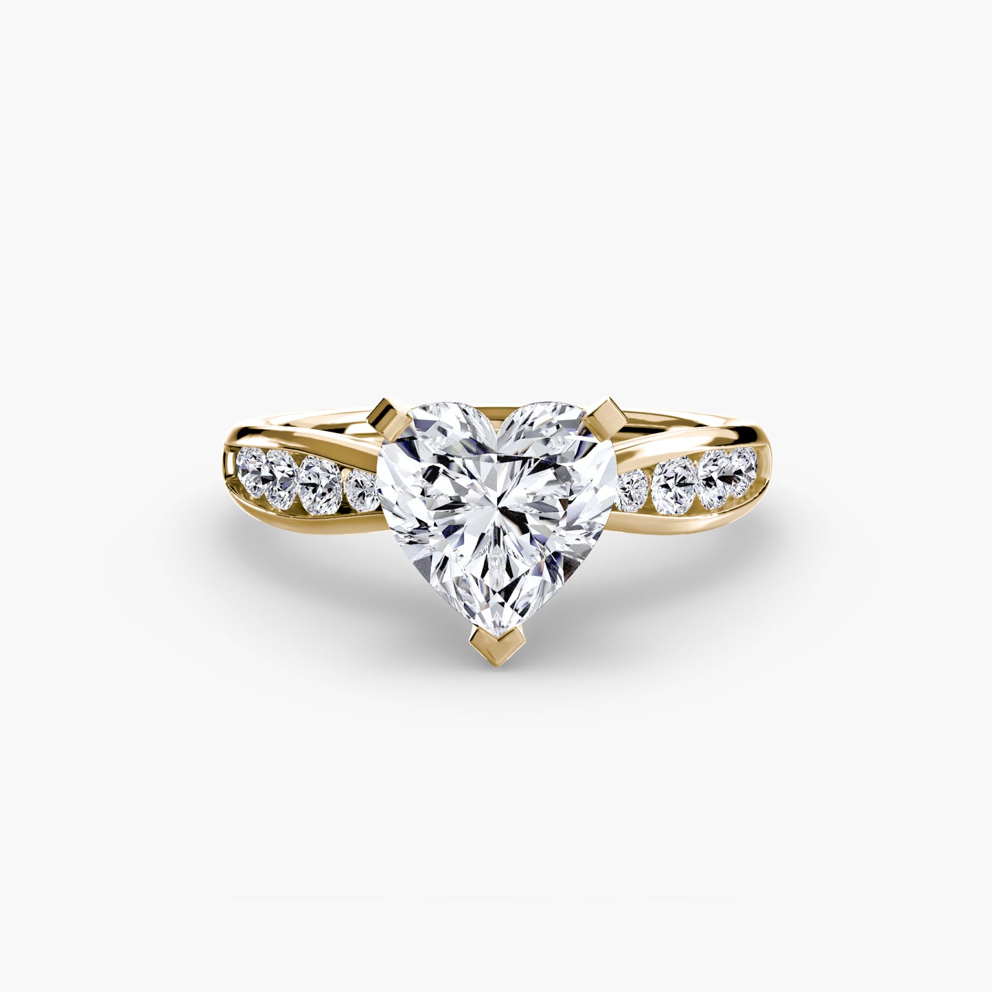 Solitaire with Pavé Elegance