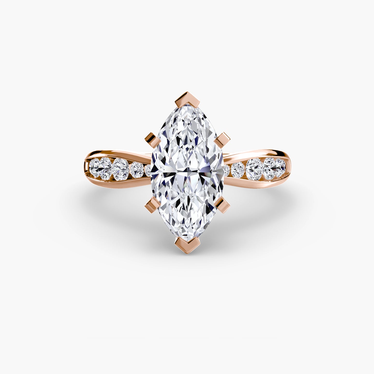 Solitaire with Pavé Elegance
