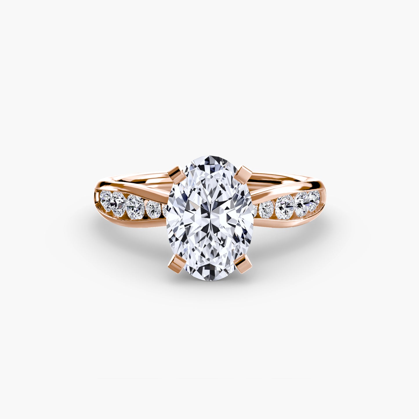 Solitaire with Pavé Elegance