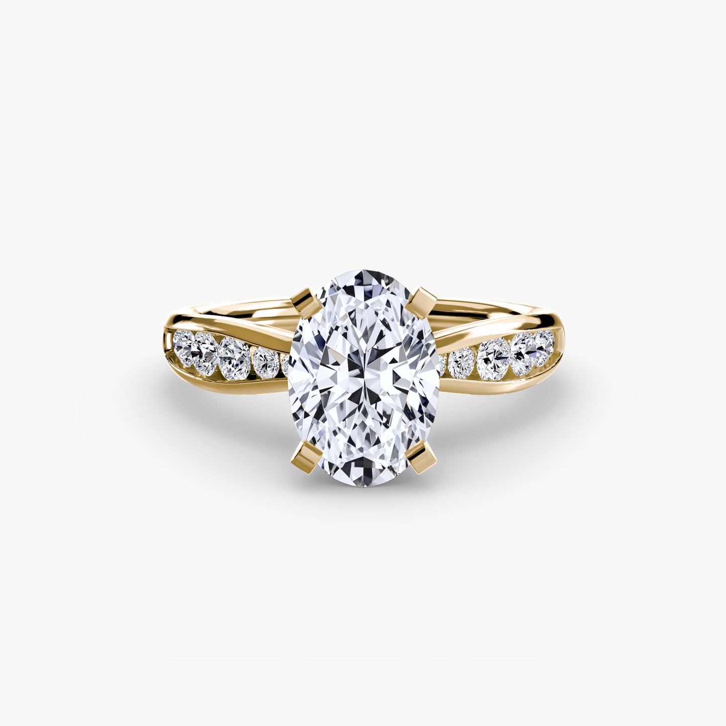 Solitaire with Pavé Elegance