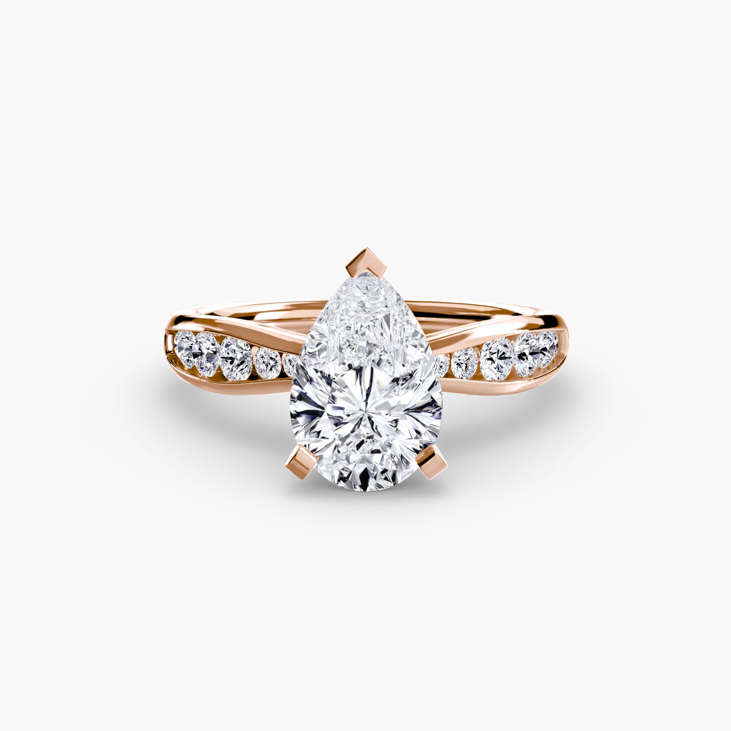 Solitaire with Pavé Elegance
