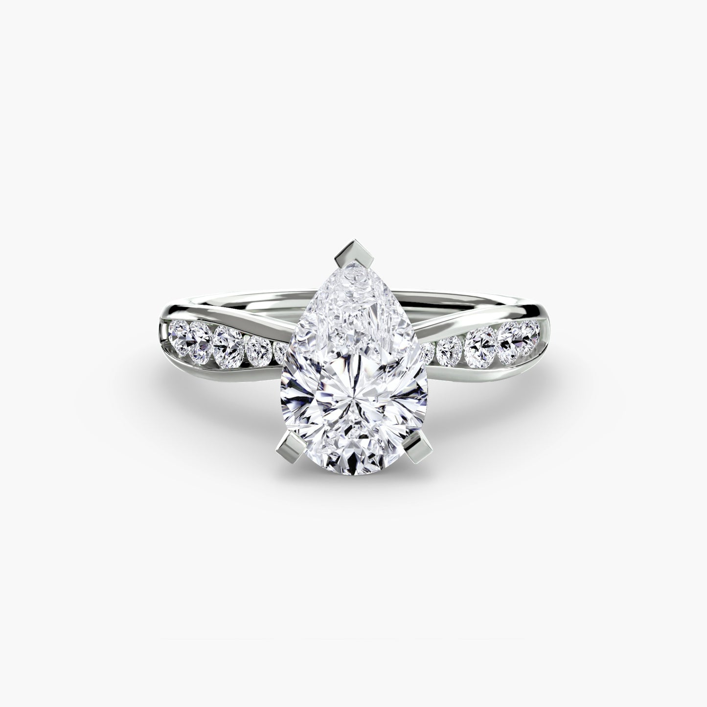 Solitaire with Pavé Elegance