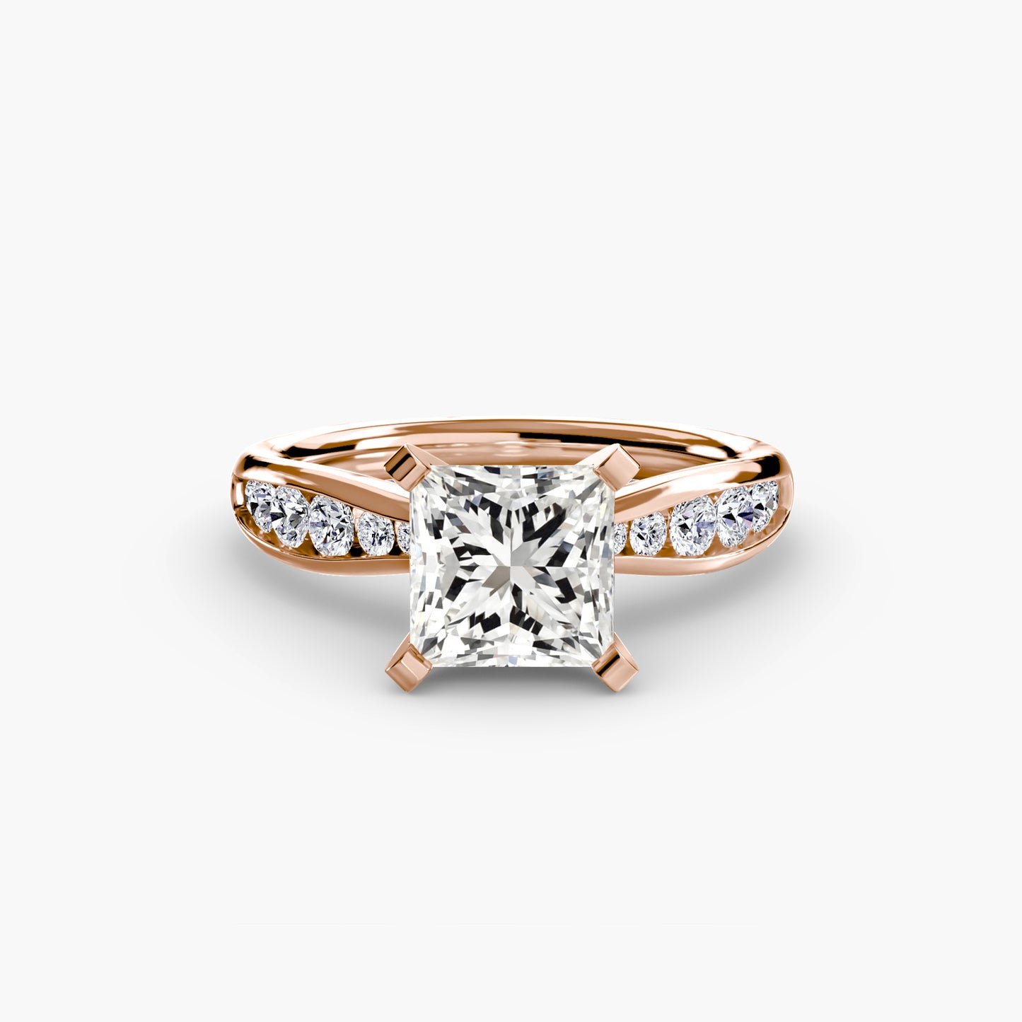 Solitaire with Pavé Elegance