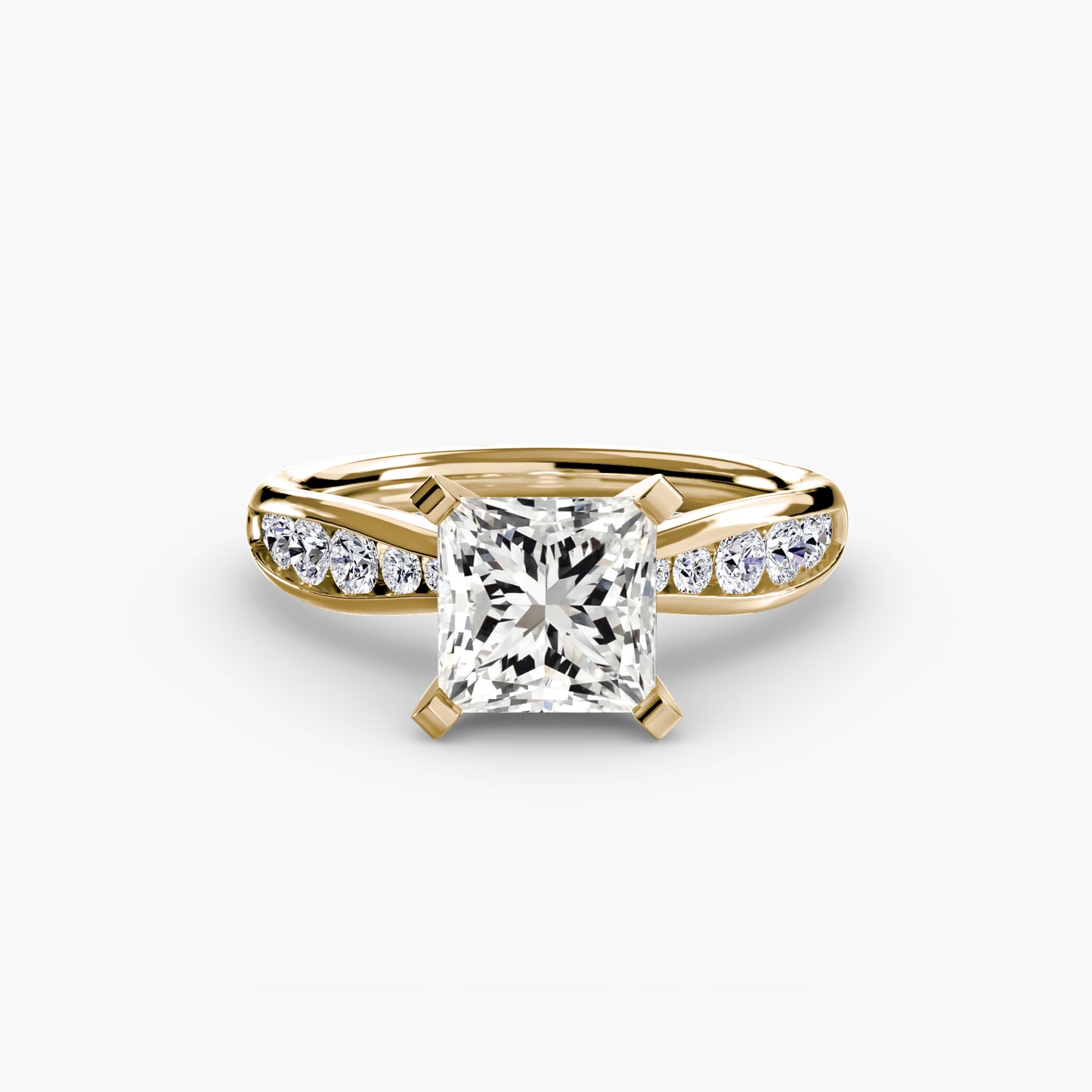 Solitaire with Pavé Elegance