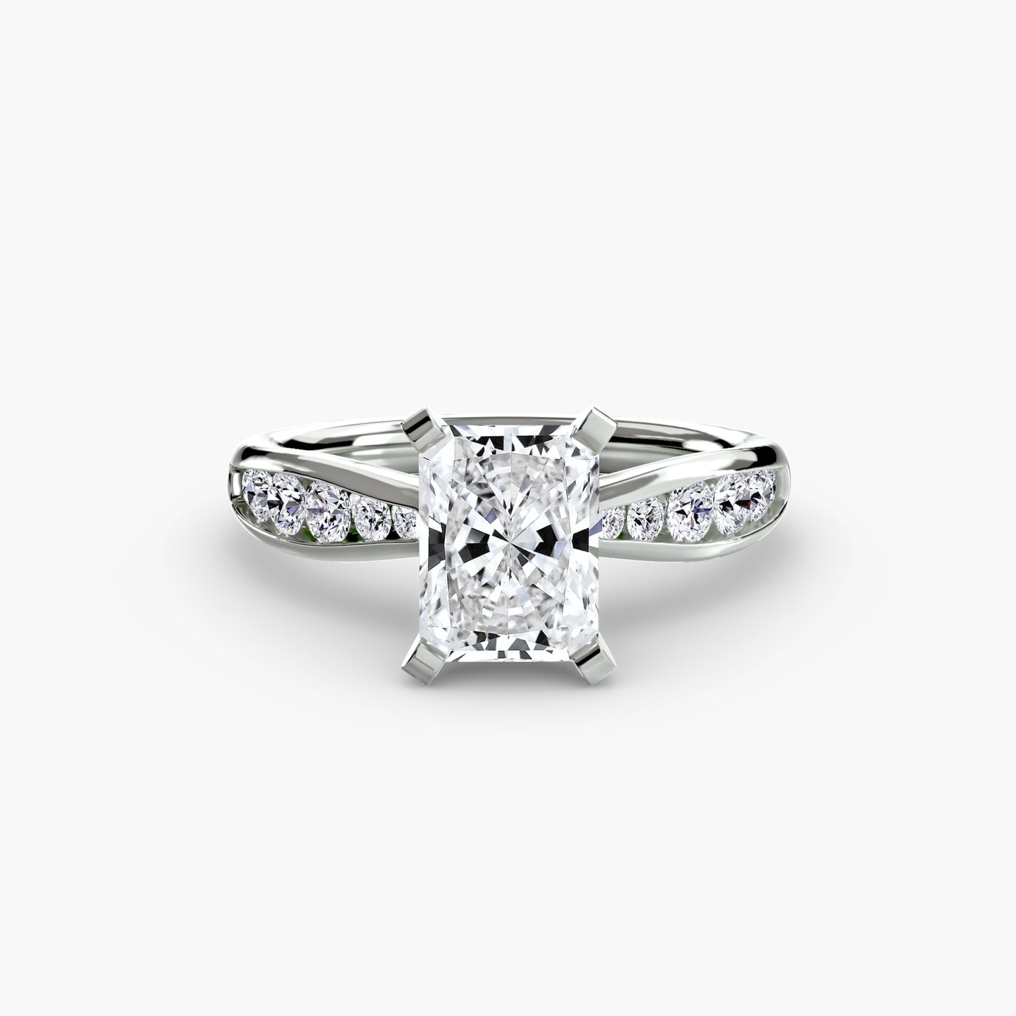 Solitaire with Pavé Elegance