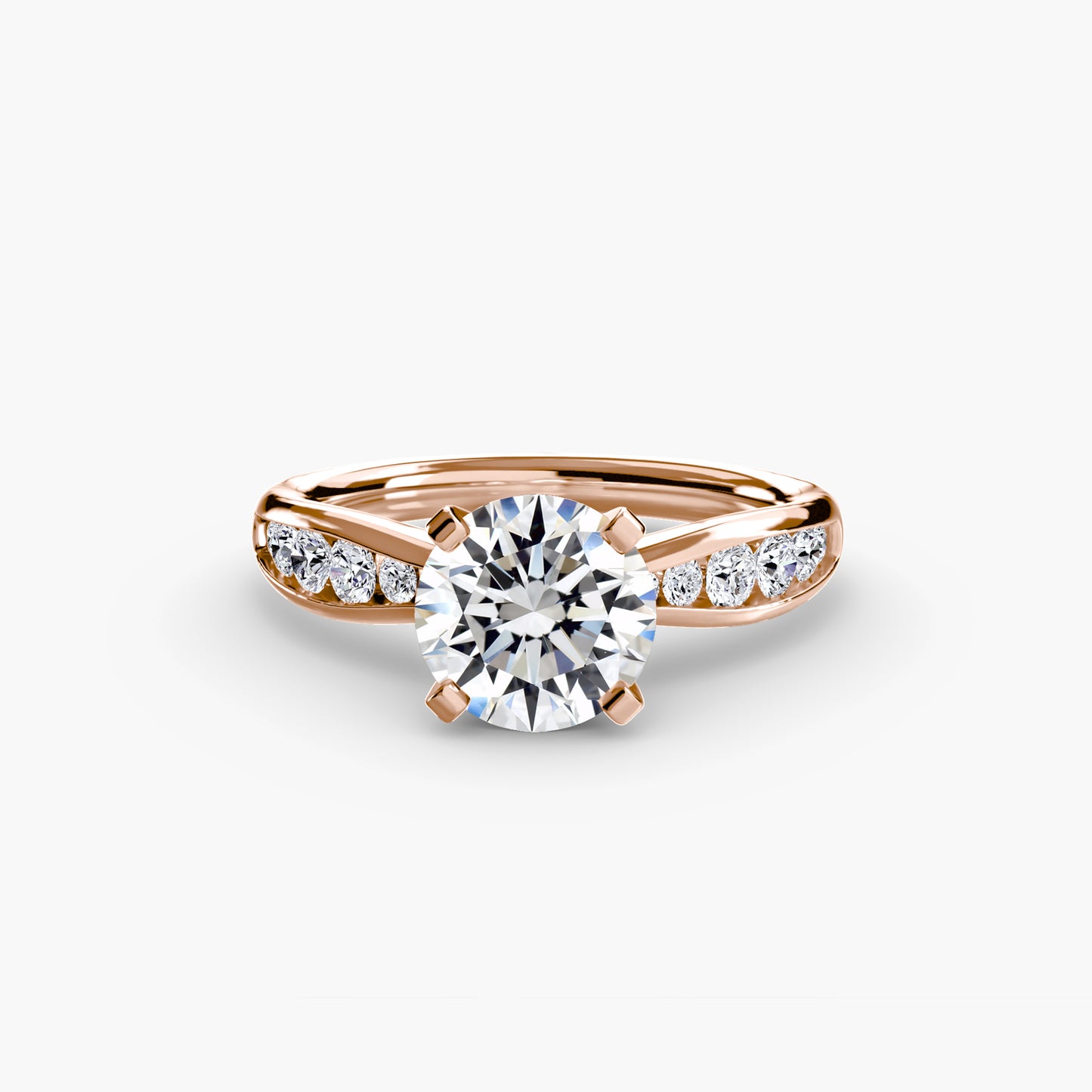 Solitaire with Pavé Elegance