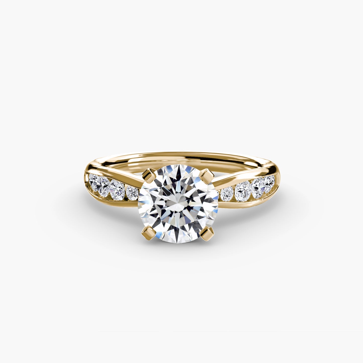 Solitaire with Pavé Elegance