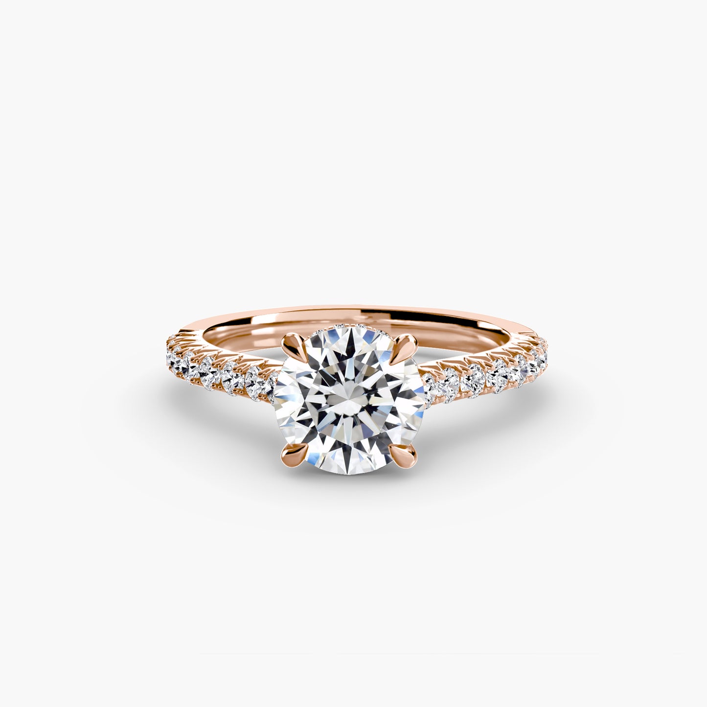 Solitaire with Pavé Radiance