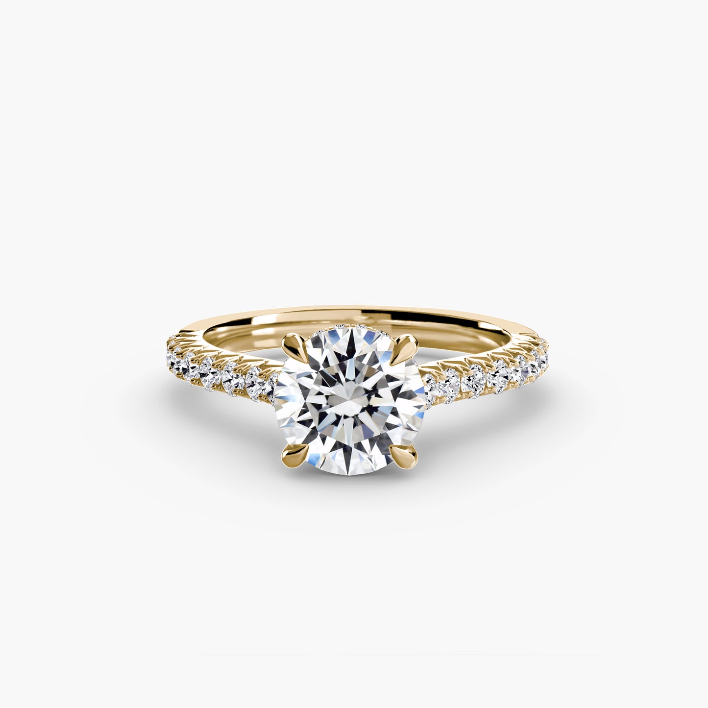 Solitaire with Pavé Radiance
