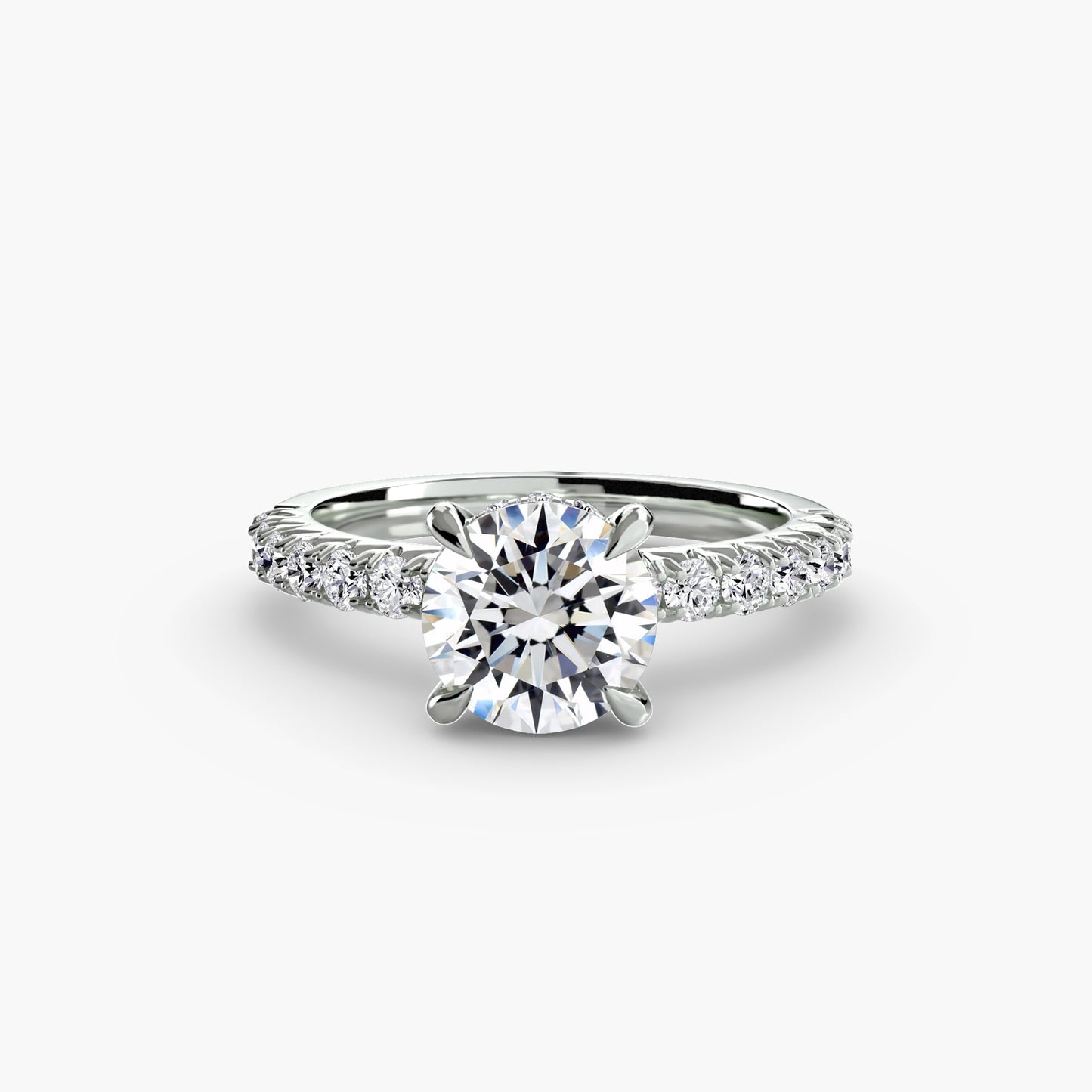 Solitaire with Pavé Grace