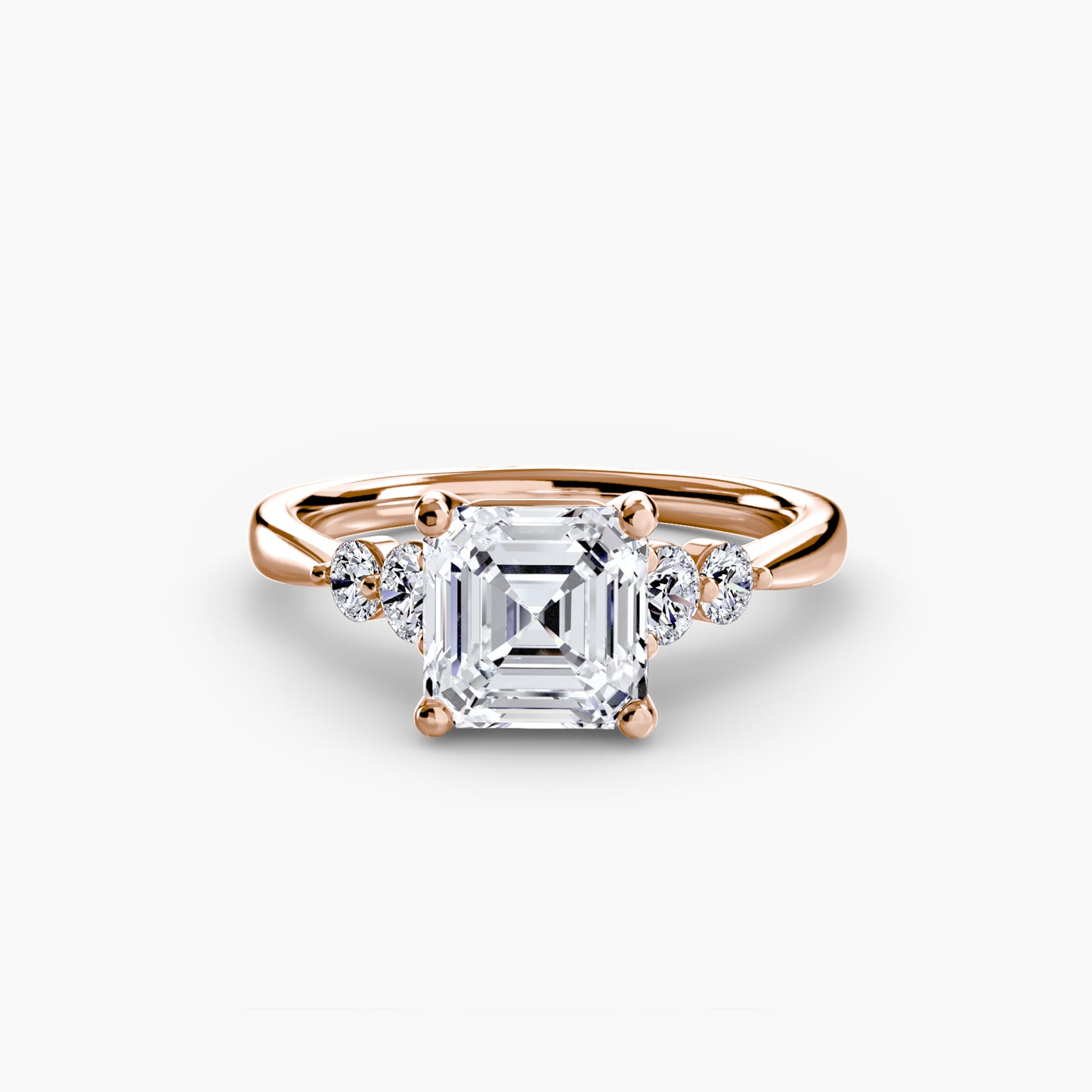 Solitaire with Shoulder Accents – Classic