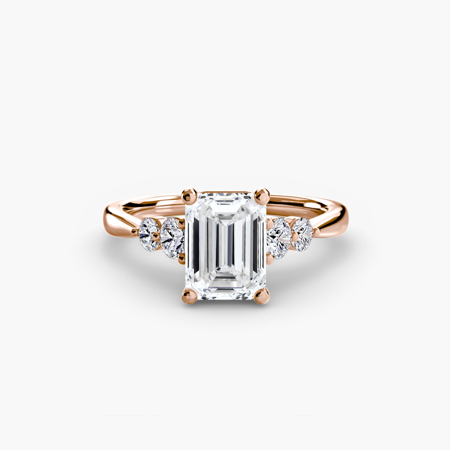 Solitaire with Shoulder Accents – Classic