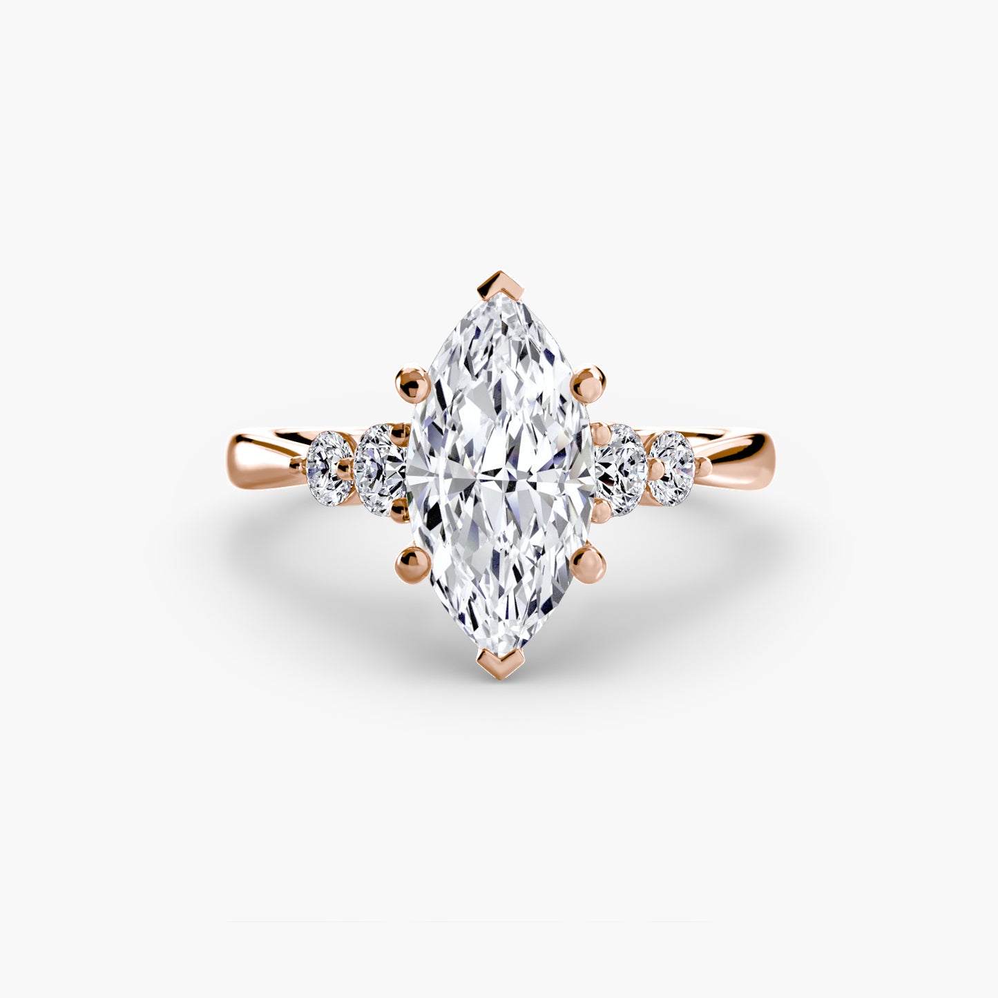 Solitaire with Shoulder Accents – Classic