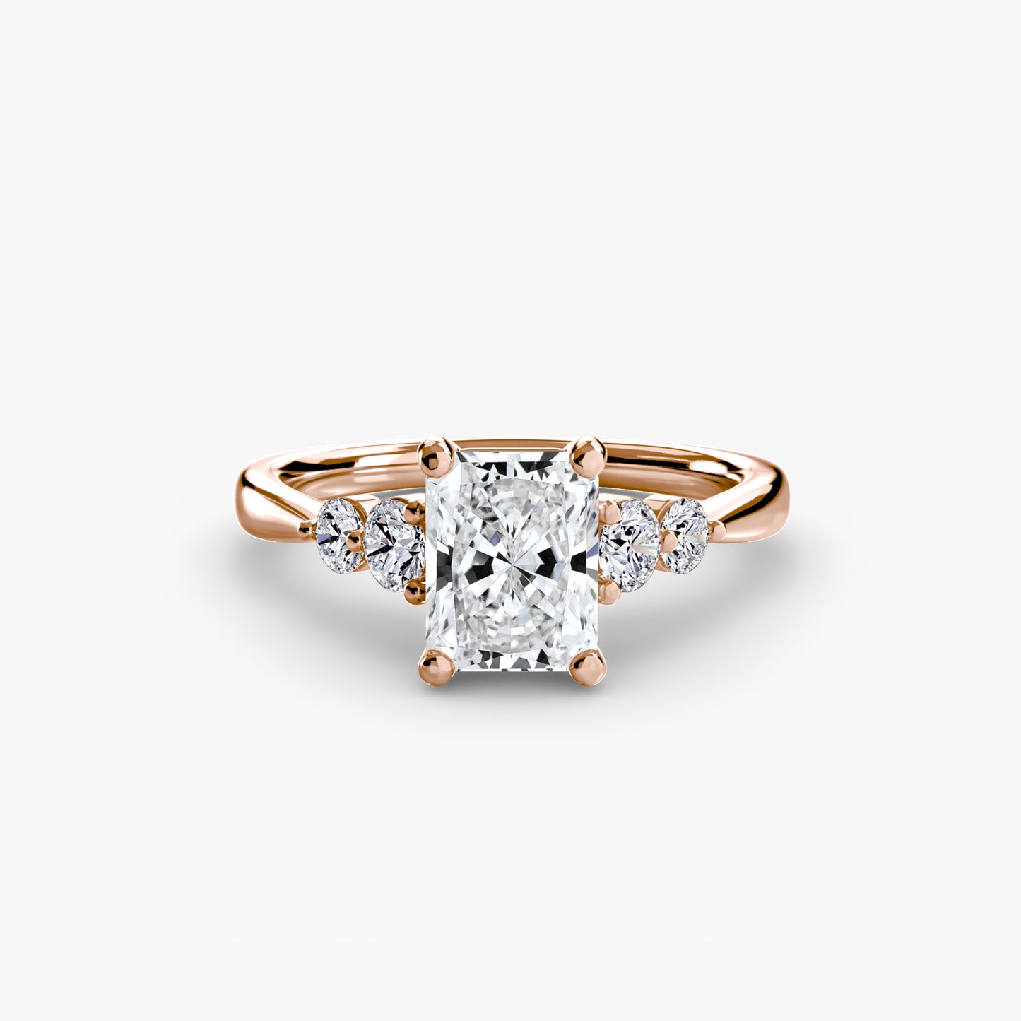 Solitaire with Shoulder Accents – Classic